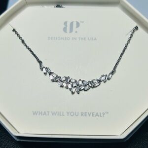 Bomb Party Cubic Zirconia Layla Necklace on Hematite Plating New NBP4900